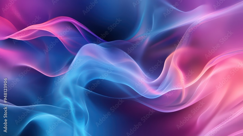 A mesmerizing blend of vibrant colors with flowing waves in shades of blue, pink, and purple, creating an ethereal and dreamy ambiance. A mesmerizing blend of vibrant colors with flowing waves in shades of blue, pink, and purple, creating an ethereal and dreamy ambiance.