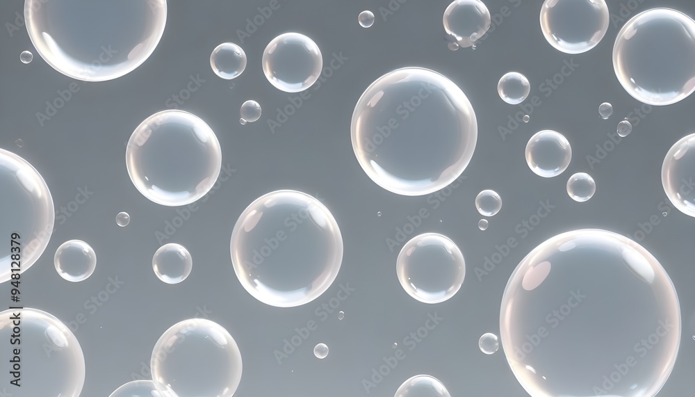 Transparent Soap Bubbles Water Background Graphic Design Transparent Soap Bubbles Water Background Graphic Design