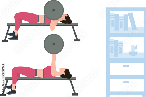 Wallpaper Mural Girls are lifting weights. Torontodigital.ca