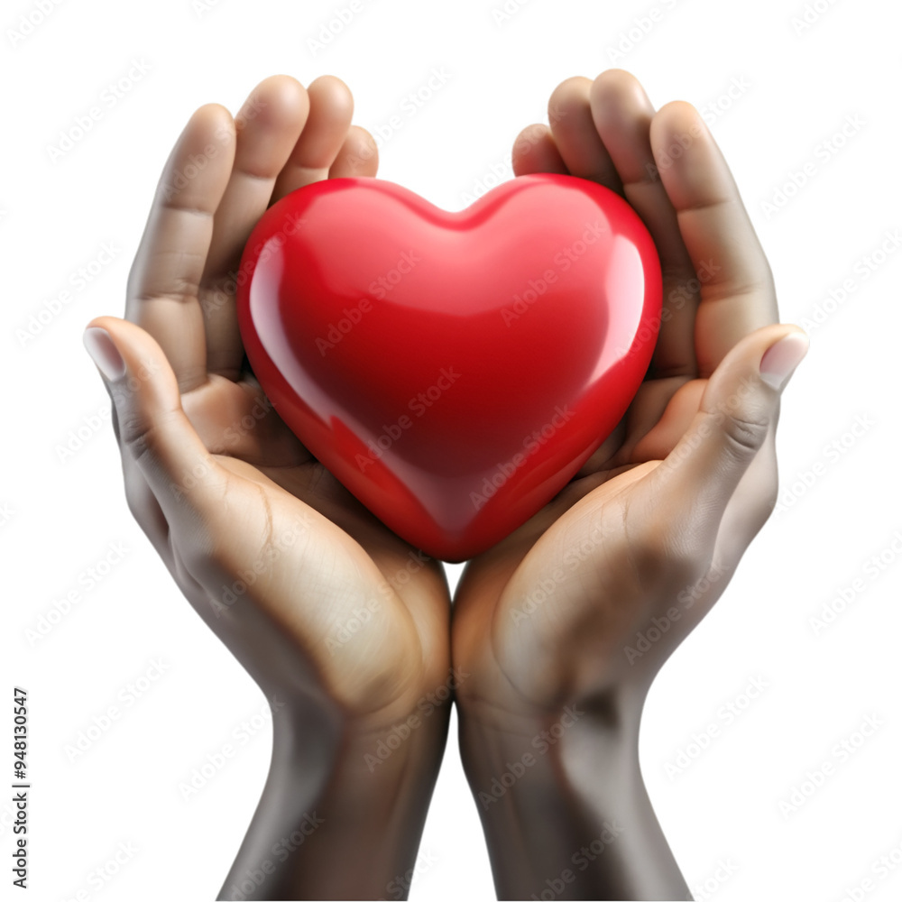 Obraz premium Hands holding heart icon