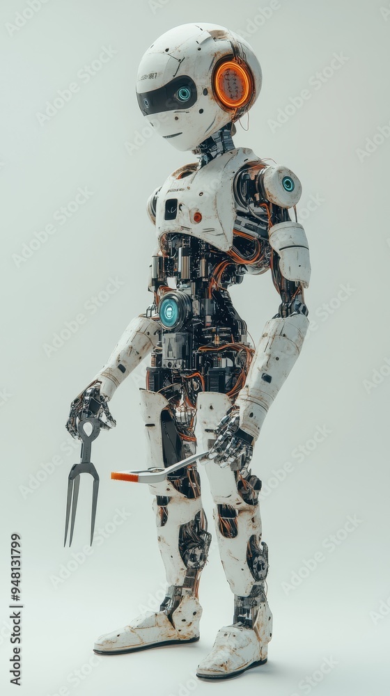 The humanoid AI robot skillfully carries out intricate tasks in a state-of-the-art laboratory filled with advanced technology The humanoid AI robot skillfully carries out intricate tasks in a state-of-the-art laboratory filled with advanced technology