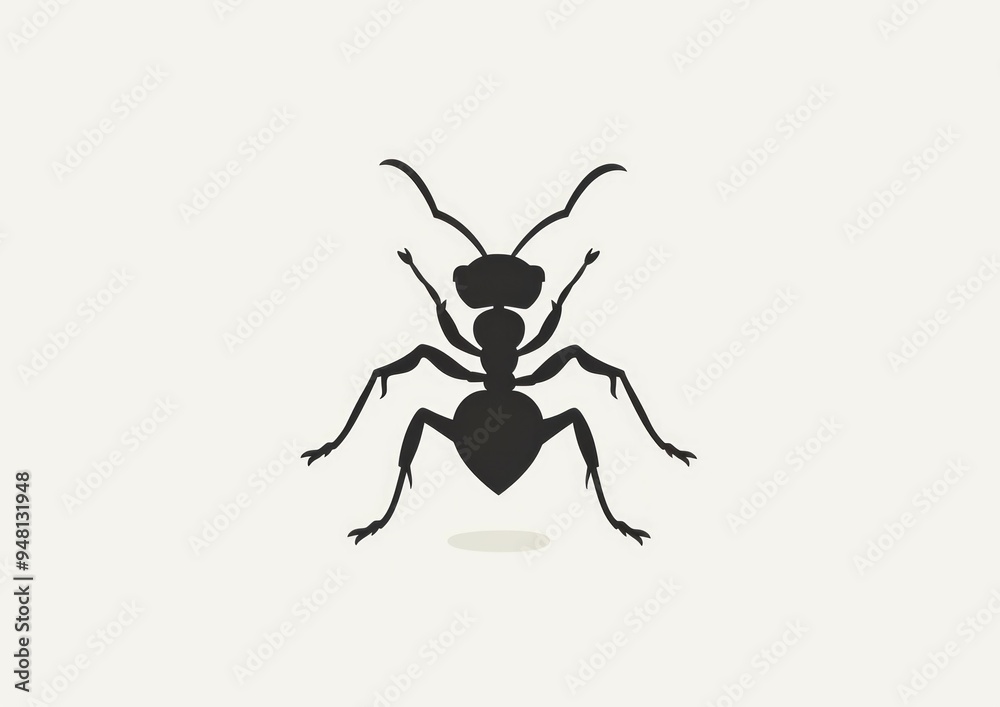 Ant silhouette vector. black ant silhouette isolated on white background. Ant icon vector illustration design. Ant silhouette vector. black ant silhouette isolated on white background. Ant icon vector illustration design.