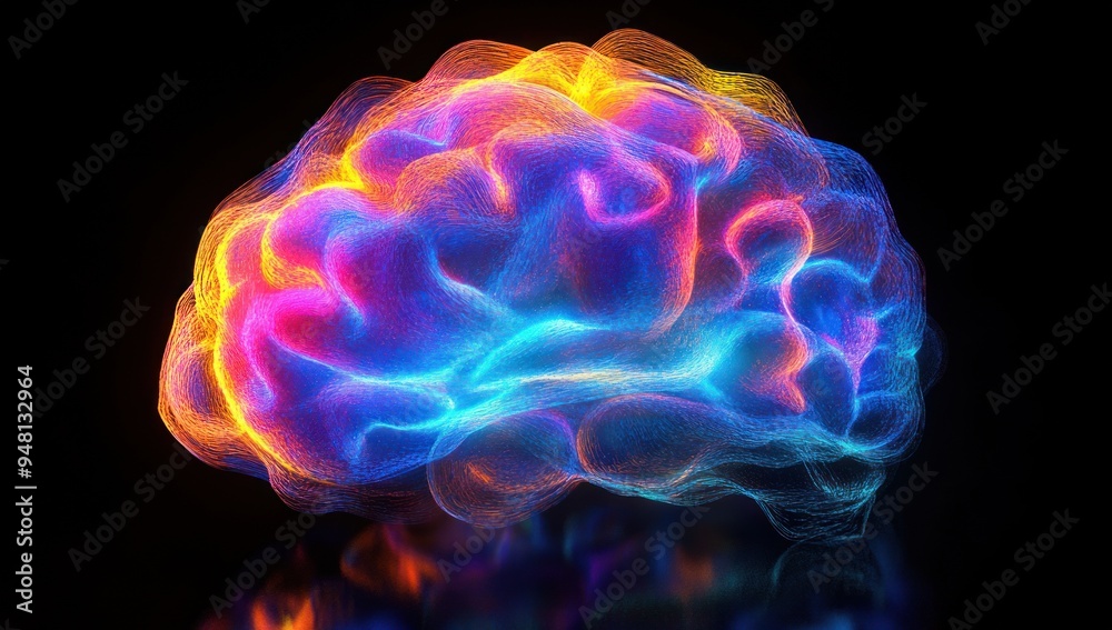 Abstract Brain Illustration Abstract Brain Illustration