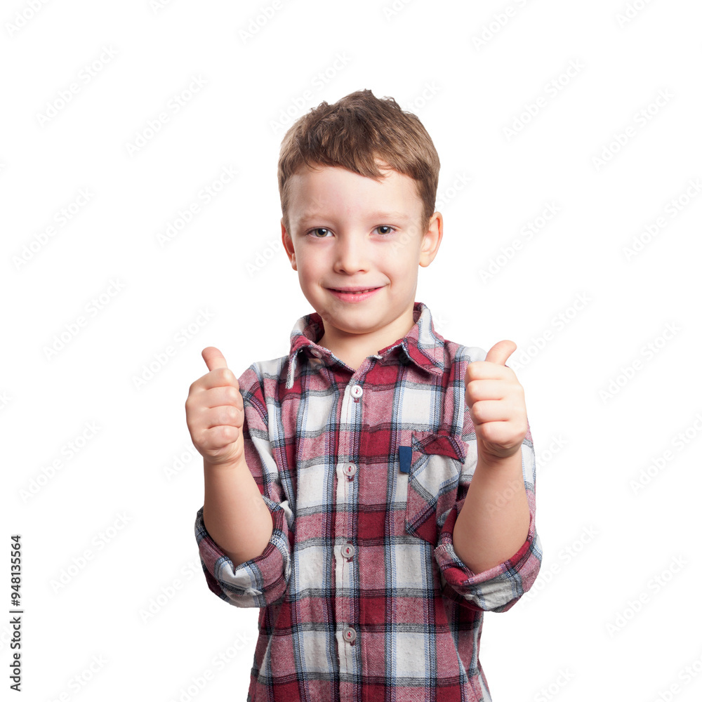 Happy boy laughs and shows thumbs up, expressing joy and self-satisfaction in a moment of happiness Happy boy laughs and shows thumbs up, expressing joy and self-satisfaction in a moment of happiness