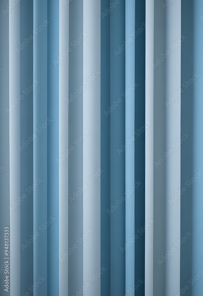 Obraz premium Blue Vertical Blinds Velvet Background Illustration Shadows Lines Stripes Graphic Design