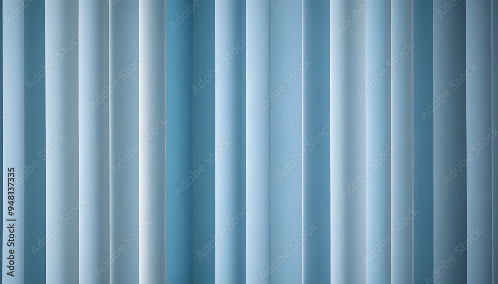 Obraz premium Blue Vertical Blinds Velvet Background Illustration Shadows Lines Stripes Graphic Design
