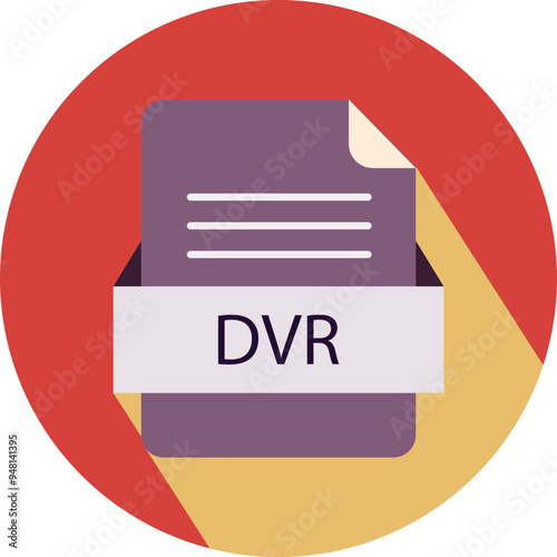 DVR  File icon with black shadow