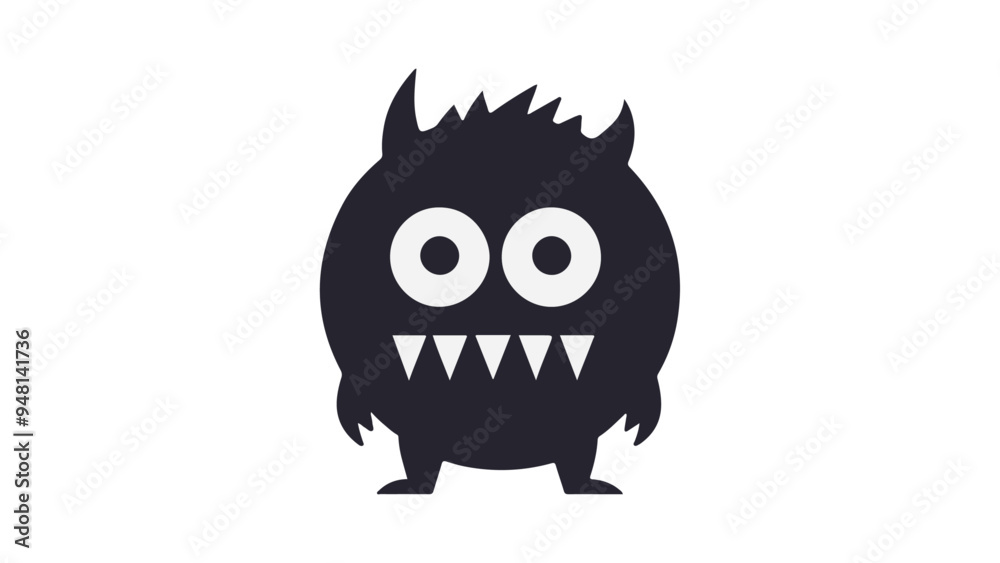 cute looking monster vector illustration cute looking monster vector illustration