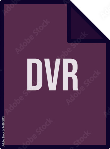 DVR File icon fill crisp corner