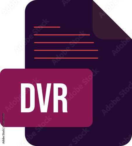DVR ip icon black & grey fill with symbol
