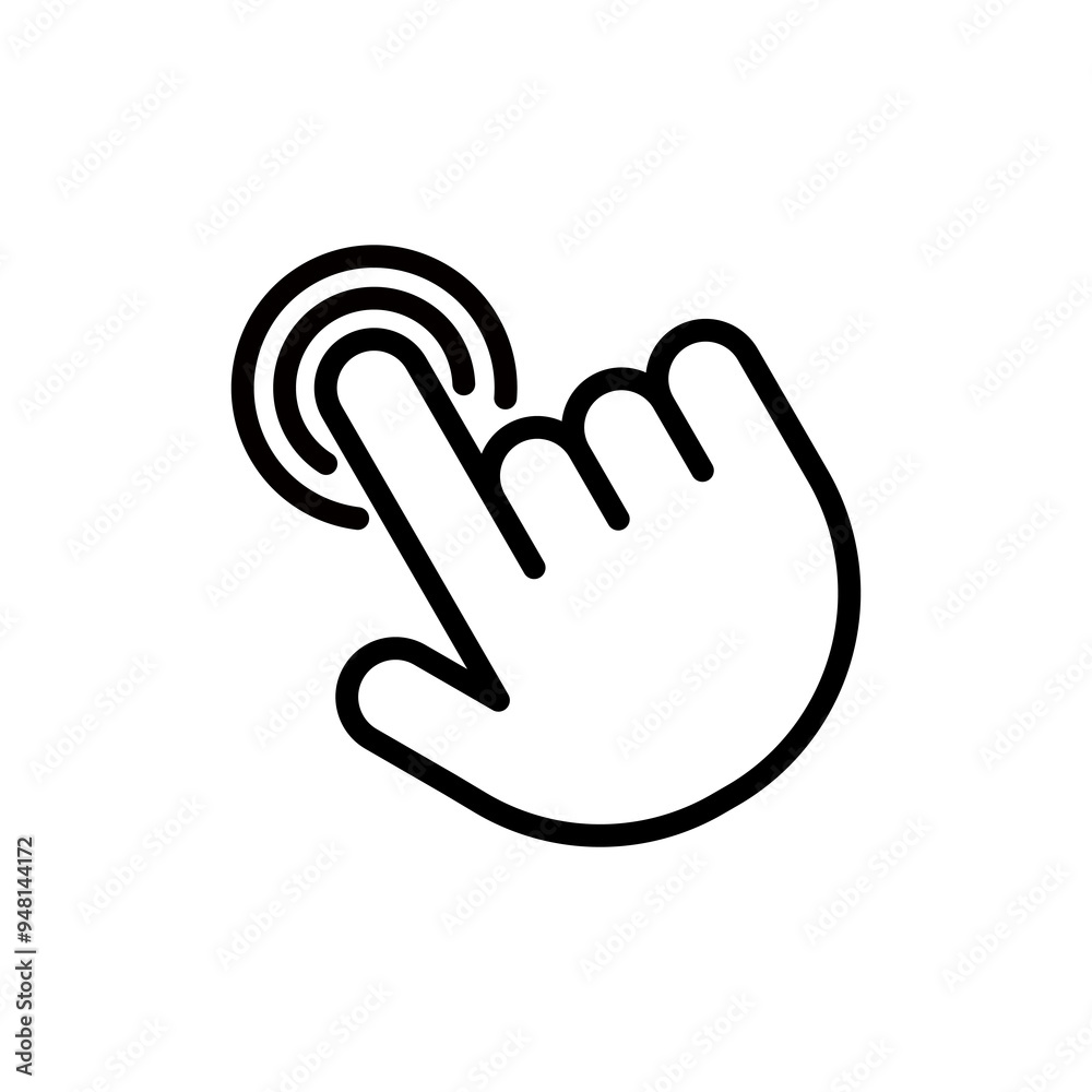 Hand cursor flat icon design Hand cursor flat icon design