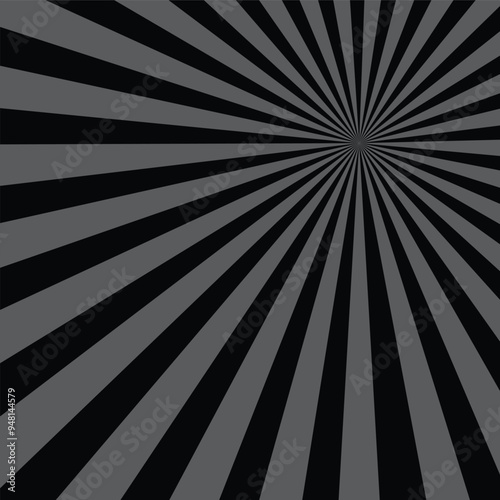 Sun rays. Retro sunburst background. Vector illustration