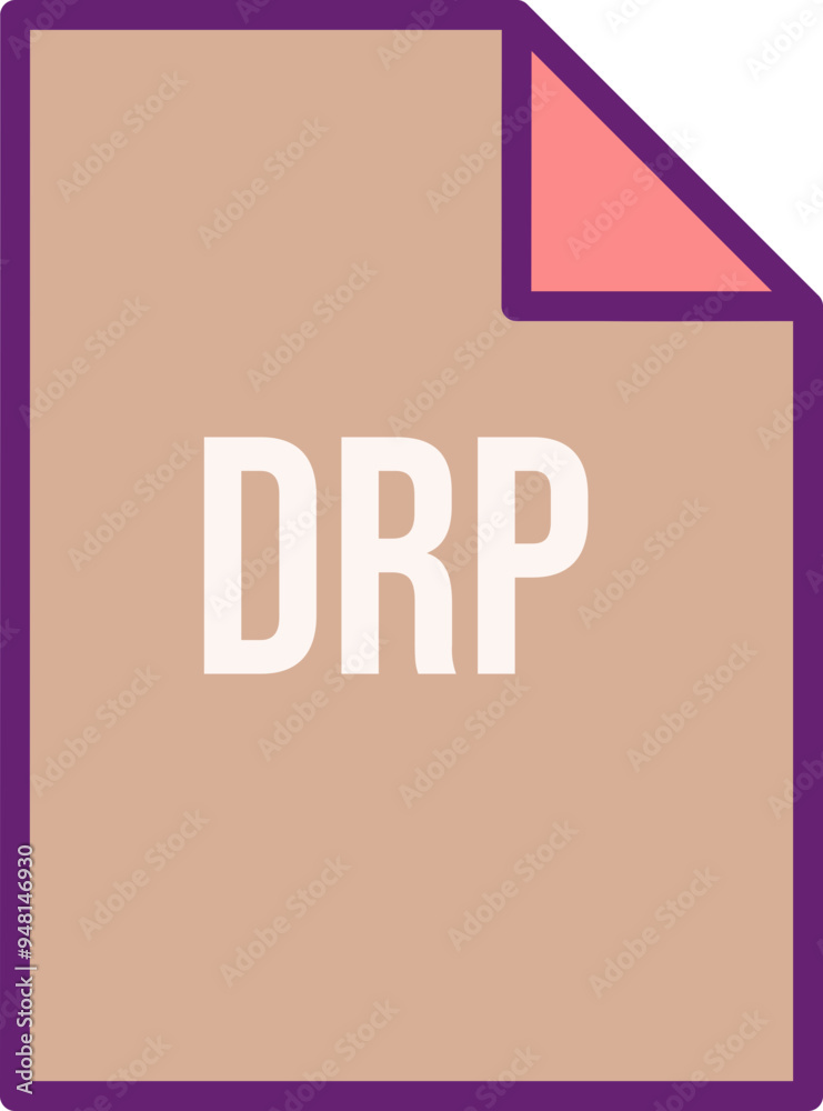 DRP File icon fill crisp corner DRP File icon fill crisp corner