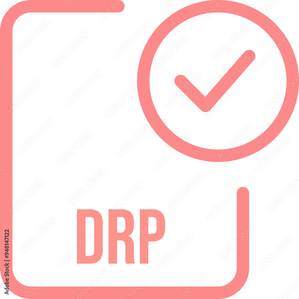 DRP File icon with checked mark DRP File icon with checked mark