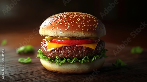 Fresh tasty burger.