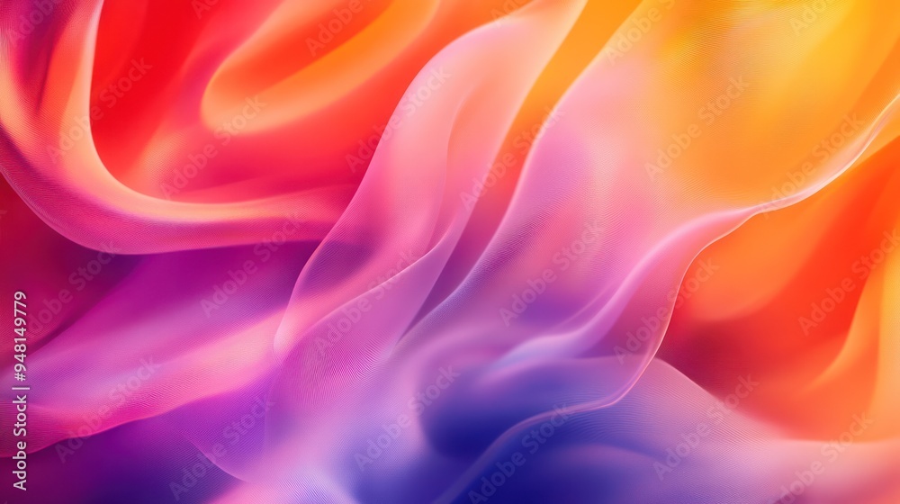 A vibrant abstract representation of flowing fabric in shades of orange, pink, and purple, evoking a sense of energy and movement. A vibrant abstract representation of flowing fabric in shades of orange, pink, and purple, evoking a sense of energy and movement.