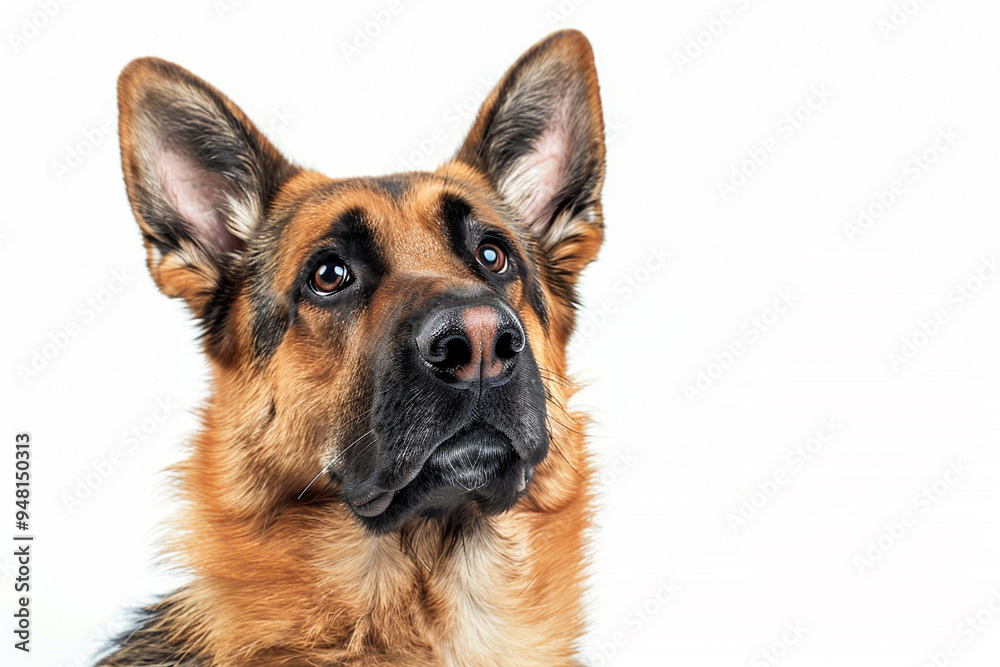 Close-up Portrait of a German Shepherd Close-up Portrait of a German Shepherd