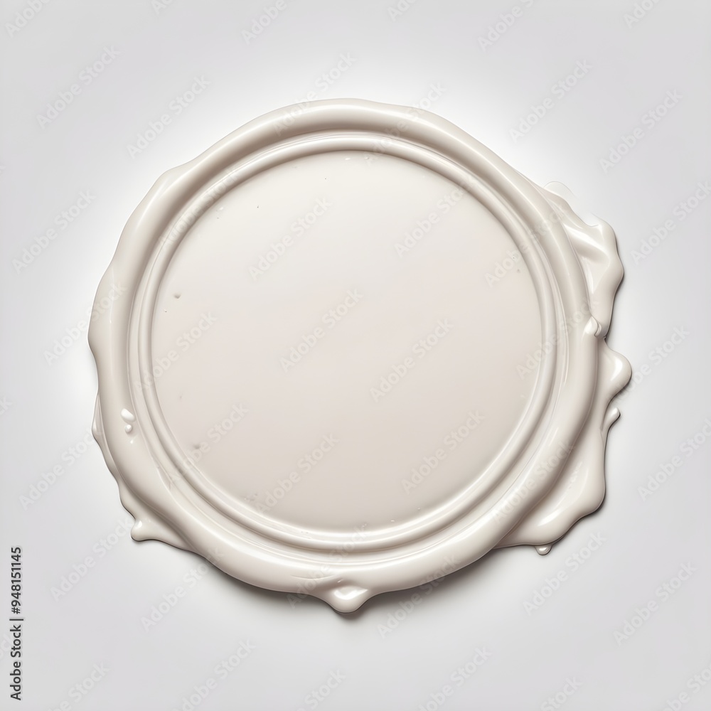 White Wax Seal Mockup Old Sealed Empty Stamp Illustration Isolated Graphic Design White Wax Seal Mockup Old Sealed Empty Stamp Illustration Isolated Graphic Design