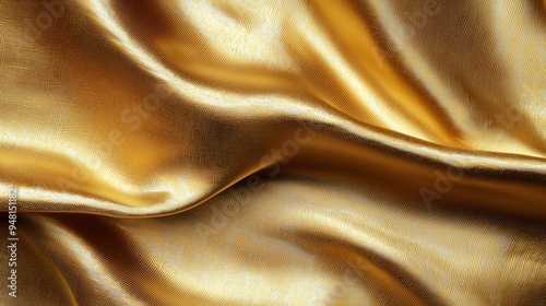 Gold metallic background linen texture.