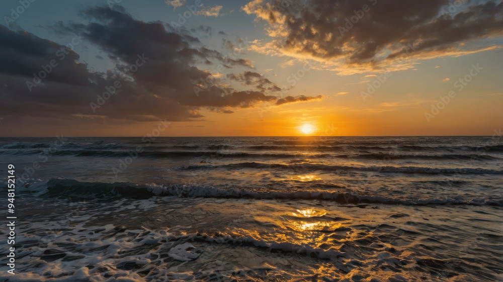 Obraz premium sunset on the beach