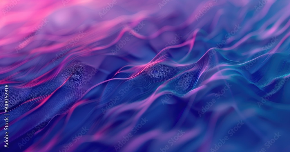 Obraz premium Abstract wavy patterns in vibrant colors, creating a dynamic visual experience.