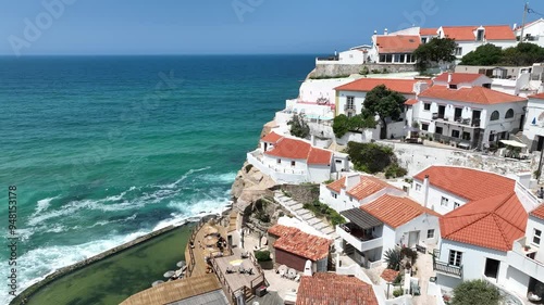 Azenhas do Mar -A bird s eye view of ocean  and houses