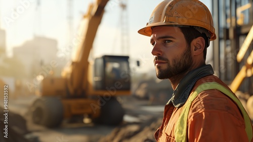 A construction worker or foreman at a construction site.