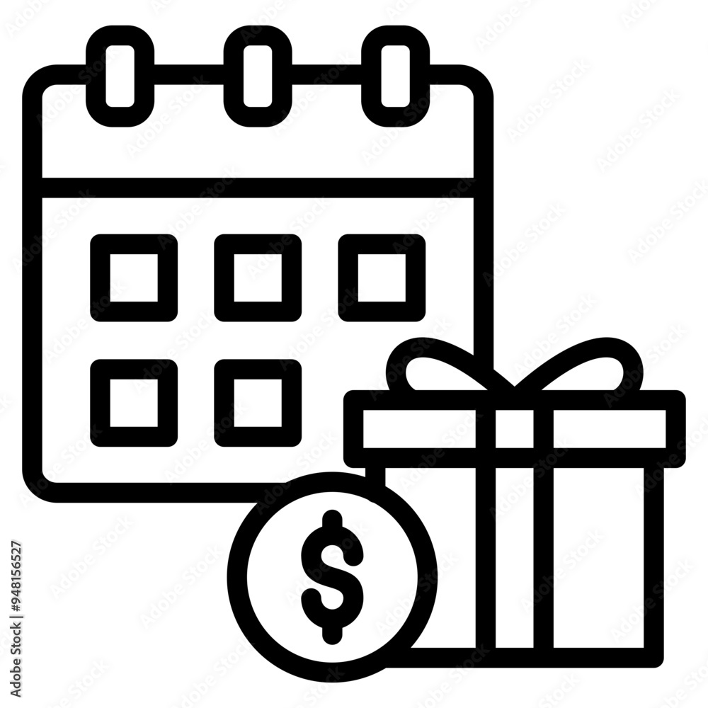 Annual Bonus Icon Element For Design Annual Bonus Icon Element For Design
