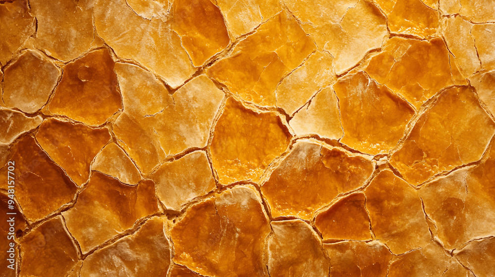 Full screen top view of freshly baked bread crust with crispy texture Full screen top view of freshly baked bread crust with crispy texture