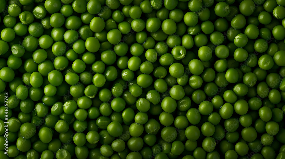 Full screen top view of green peas with natural texture Full screen top view of green peas with natural texture