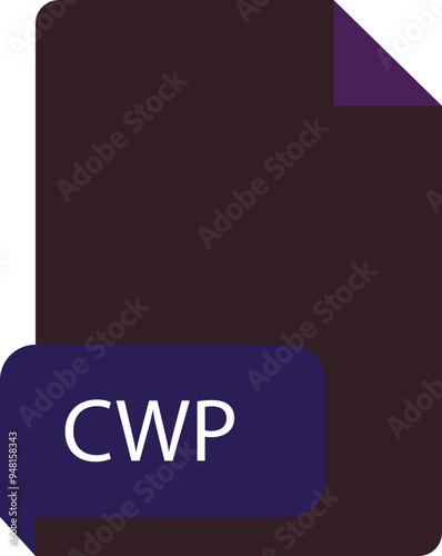 CWP file extension icon crisp corners grey colors