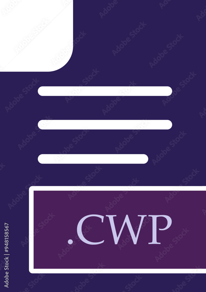 CWP File format icon fill inside CWP File format icon fill inside