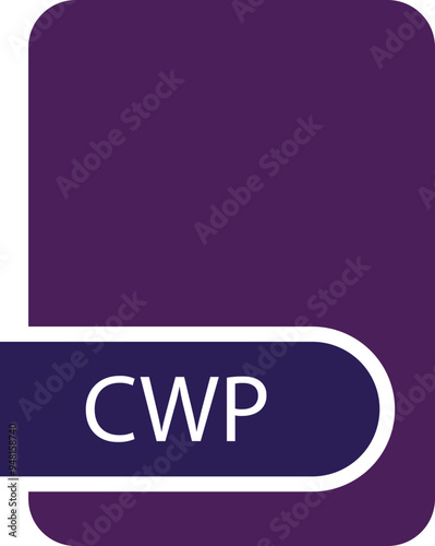 CWP File format icon with contour