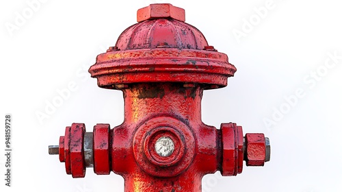 Close-up of a Red Fire Hydrant