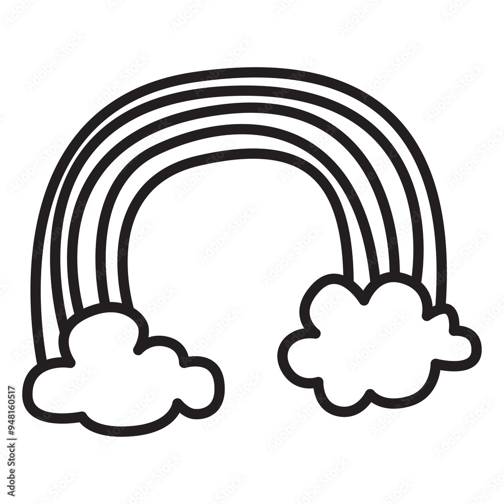 rainbow doodle icon transparent background rainbow doodle icon transparent background