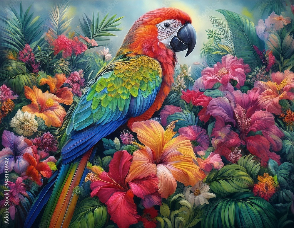 Obraz premium blue and yellow macaw , 1. 