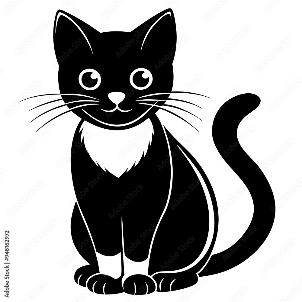 black and white cat black and white cat