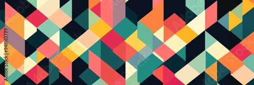 Wallpaper Mural Vivid seamless geometric pattern background for contemporary web design projects Torontodigital.ca