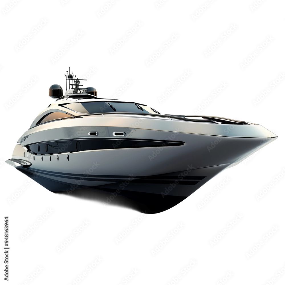 luxury yacht isolated on white background luxury yacht isolated on white background