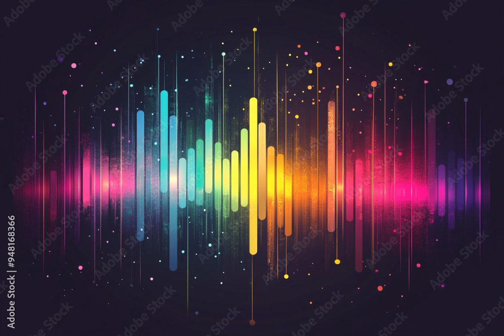 sound wave background.