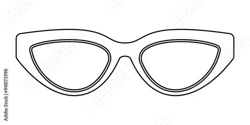 Sunglasses Line Art Icon