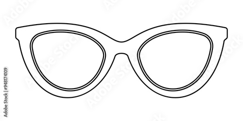 Sunglasses Line Art Icon