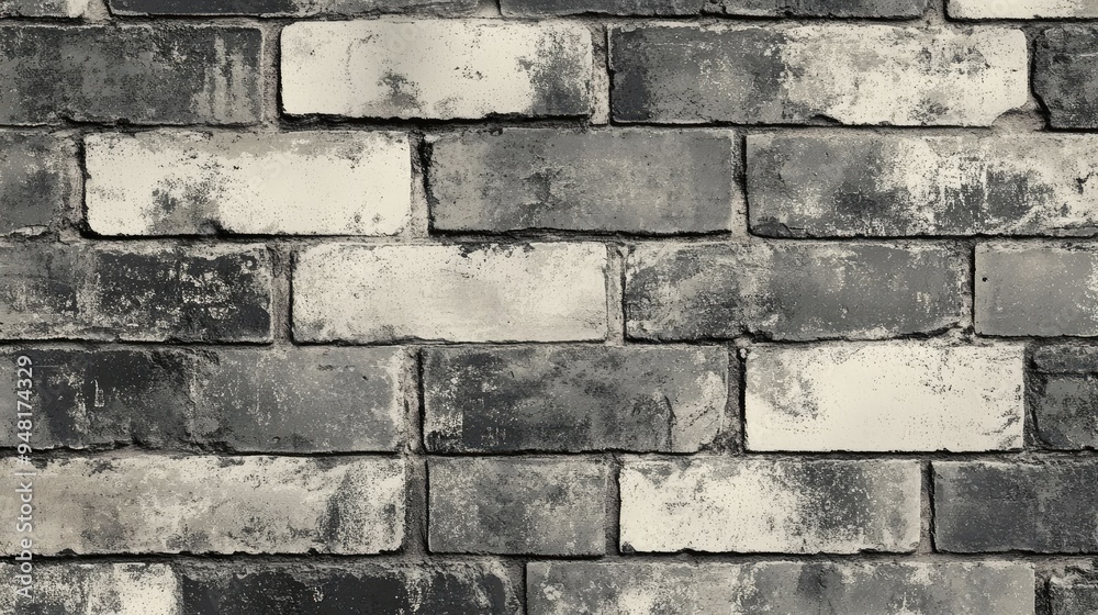 Modern textured wallpaper with a faux brick design offering