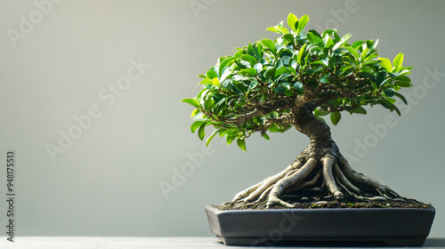 Miniature Bonsai Tree Capturing the Essence of Nature s Harmony photo