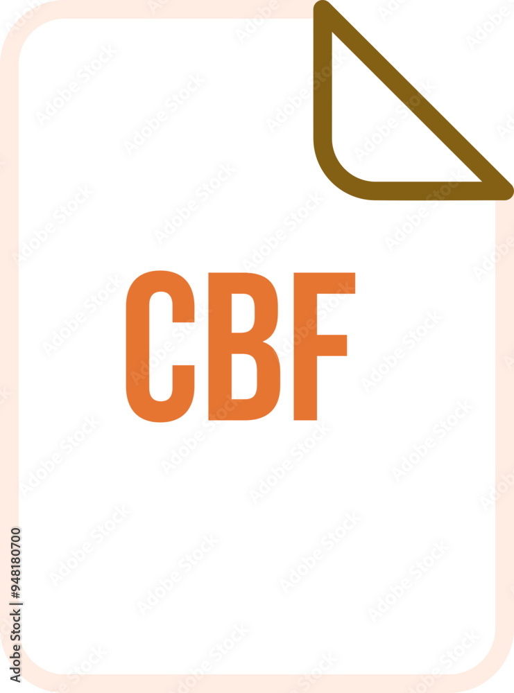 CBF File extension icon with black shadow circular icon CBF File extension icon with black shadow circular icon