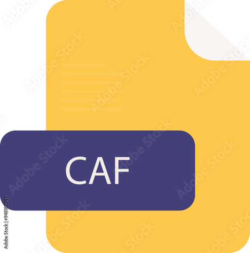 CAF file extension rounded lines and shape