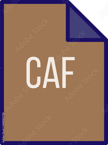 CAF File icon fill crisp corner