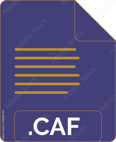CAF File icon minimal fill