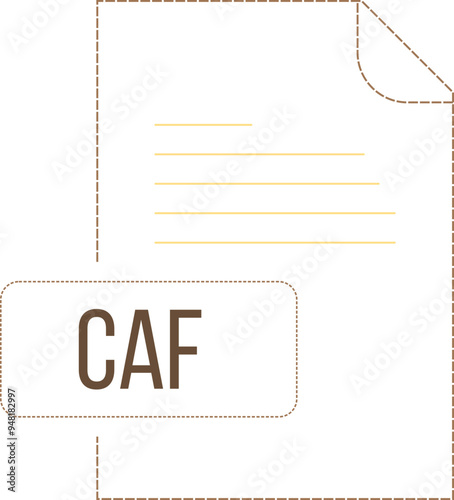 CAF icon black dashed outline v1