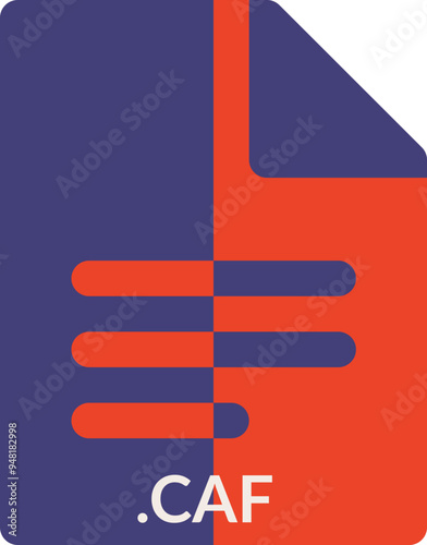 CAF icon 2 color combination mixture